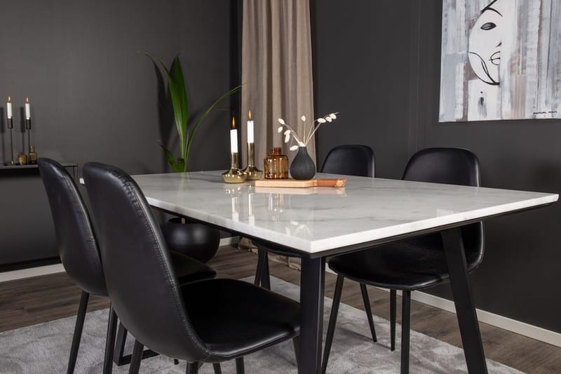 Estelle matbord med 4 Polar Köksstol - Möbler - Matplats - Matgrupp & matbord med stolar