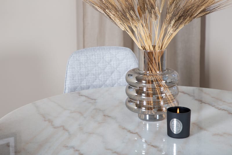 Estelle Matgrupp 106 cm Rund med 4 Polar stolar - Svart - Möbler - Matplats - Matgrupp & matbord med stolar