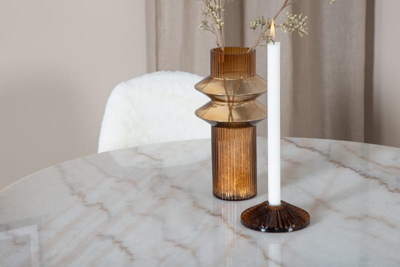 Estelle Matgrupp 106 cm Rund med 4 Polar stolar - Svart - Möbler - Matplats - Matgrupp & matbord med stolar