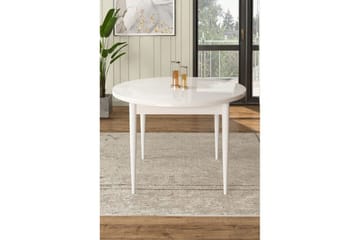 Farefax Litet Runt Matbord 90 cm - Vit - Möbler - Matplats - Matbord & köksbord