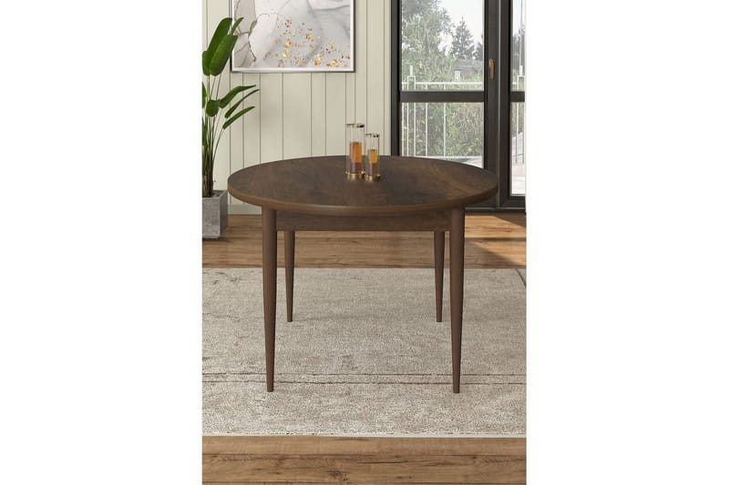 Farefax Matbord 90 cm Rund - Brun - Möbler - Matplats - Matbord & köksbord