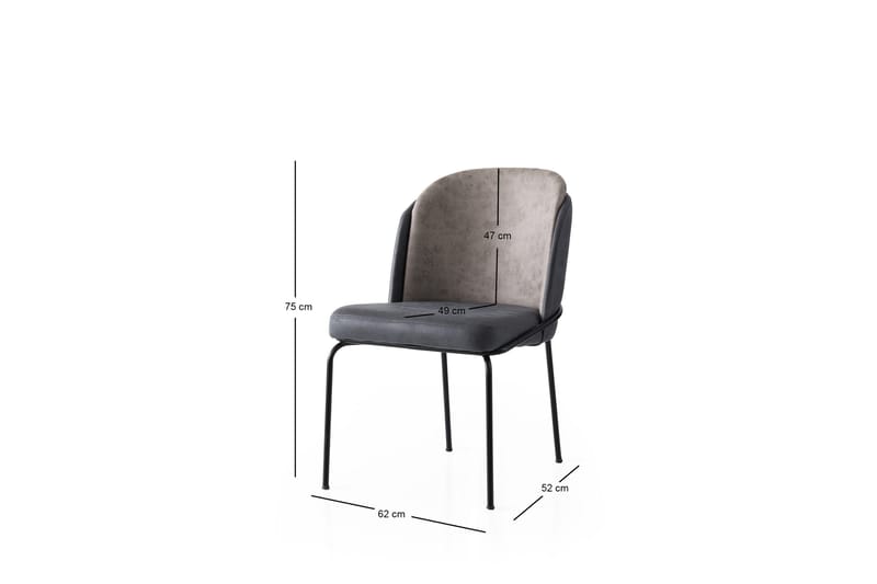 Faria Matstol - Guld/Antracit - Möbler - Matplats - Matstol & köksstol