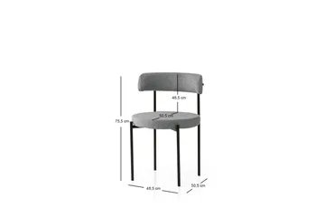 Faria Matstol - Svart/Mörkgrå - Möbler - Matplats - Matstol & köksstol
