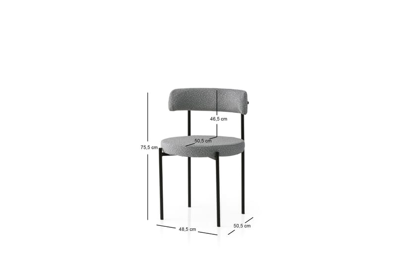 Faria Matstol - Svart/Mörkgrå - Möbler - Matplats - Matstol & köksstol