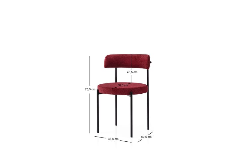 Faria Matstol - Svart/Röd - Möbler - Matplats - Matstol & köksstol