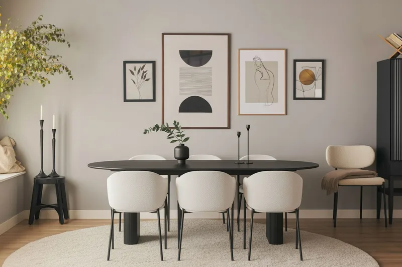 Filip Matstol - Vit Bouclé - Möbler - Matplats - Matstol & köksstol