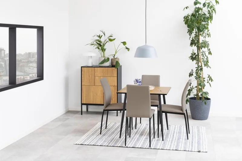Finola Matbord 80 cm Kvadratisk - Natur - Möbler - Matplats - Matbord & köksbord