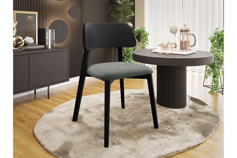 Flannery Matstol - Grå/Svart - Möbler - Matplats - Matstol & köksstol
