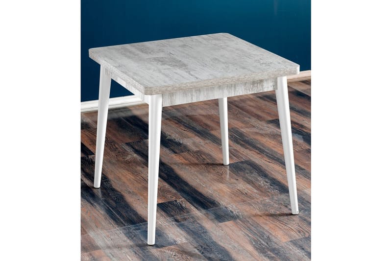 Florai Matbord 80 cm Kvadratisk - Antik/Vit - Möbler - Matplats - Matbord & köksbord