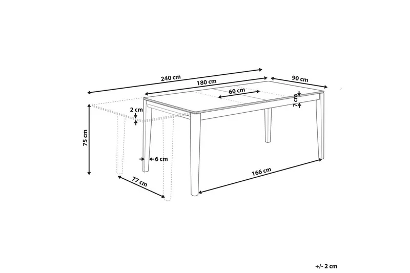 Förlängningsbart bord Crosby - Möbler - Matplats - Matbord & köksbord