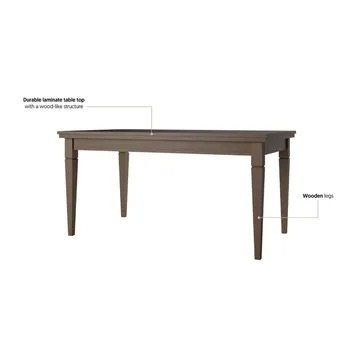 Förlängningsbart Matbord Evora 160 cm - Ljus Beige - Möbler - Matplats - Matbord & köksbord