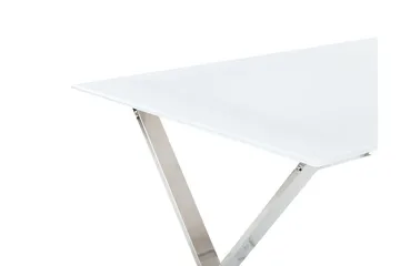 Foxter Matbord 70x120 cm - Vit/Silver - Möbler - Matplats - Matbord & köksbord