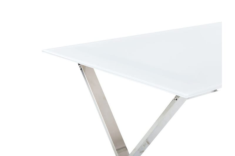 Foxter Matbord 70x120 cm - Vit/Silver - Möbler - Matplats - Matbord & köksbord