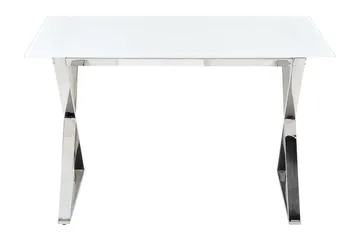 Foxter Matbord 70x120 cm - Vit/Silver - Möbler - Matplats - Matbord & köksbord