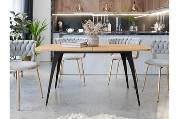Fritzger Matbord 198 cm - Svart/Beige - Möbler - Matplats - Matbord & köksbord