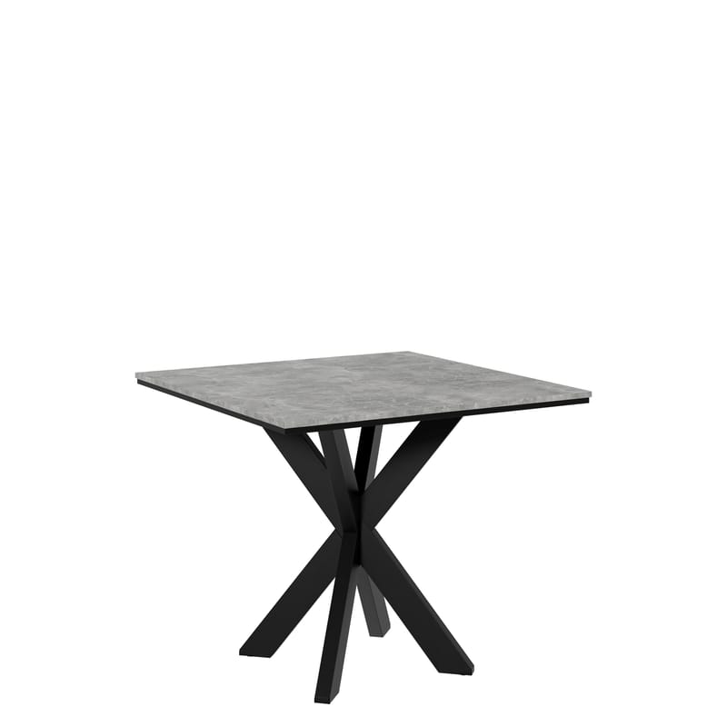 Fynrel Matbord 90 cm Kvadratisk - Svart/Grå - Möbler - Matplats - Matbord & köksbord