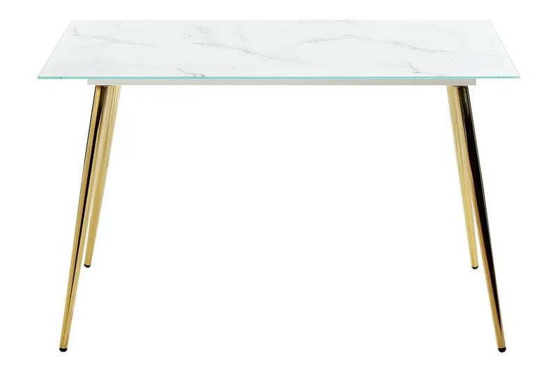 Gabriela Matbord 70x120 cm - Vit/Guld - Möbler - Matplats - Matbord & köksbord