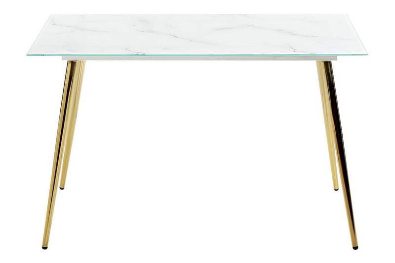 Gabriela Matbord 70x120 cm - Vit/Guld - Möbler - Matplats - Matbord & köksbord