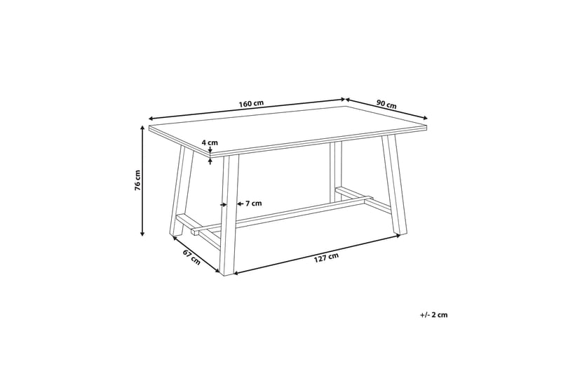 Gaelan Matbord 90 cm Rektangulär - Ljust trä - Möbler - Matplats - Matbord & köksbord