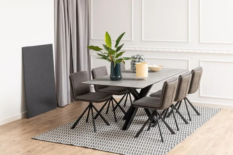 Ganesh Matbord 100 cm Rektangulär - Grå - Möbler - Matplats - Matbord & köksbord