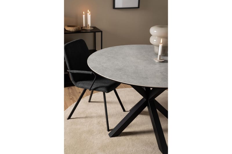 Ganesh Matbord 119 cm Rund - Grå - Möbler - Matplats - Matbord & köksbord