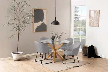 Ganesh Matbord 119 cm Rund - Transparent - Möbler - Matplats - Matbord & köksbord
