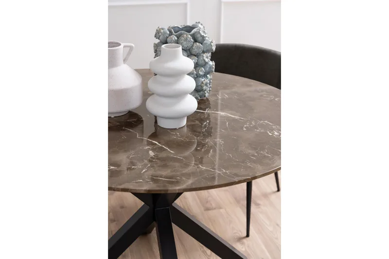 Ganesh Matbord 120 cm Rund - Brun - Möbler - Matplats - Matbord & köksbord