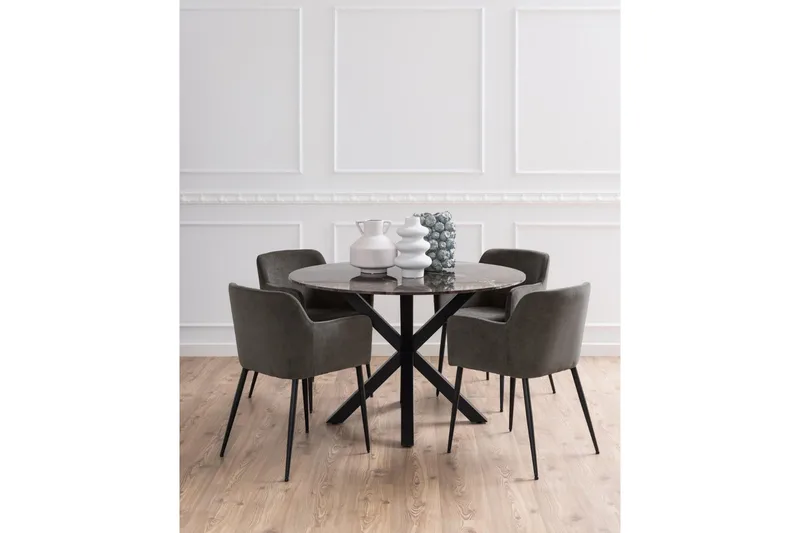 Ganesh Matbord 120 cm Rund - Brun - Möbler - Matplats - Matbord & köksbord