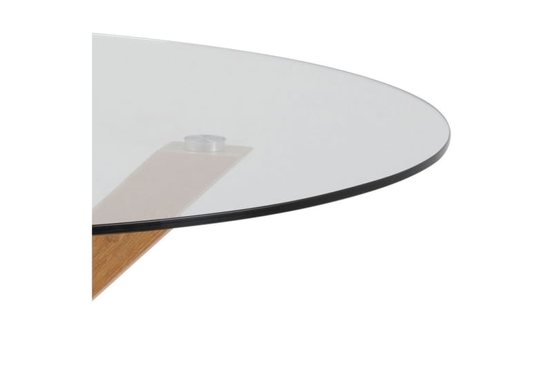 Ganesh Runt Matbord 119 cm i Glas - Transparent - Möbler - Matplats - Matbord & köksbord