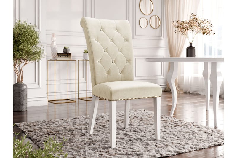 Garvin Matstol - Beige/Vit - Möbler - Matplats - Matstol & köksstol