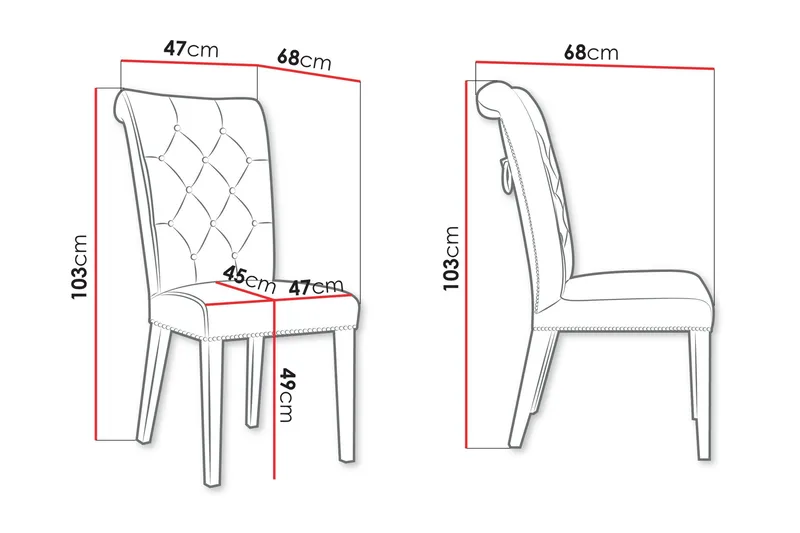 Garvin Matstol - Grå/Vit - Möbler - Matplats - Matstol & köksstol