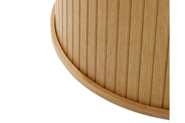 Gethin Runt Matbord 120 cm med Trä- och Ekutseende - Beige - Möbler - Matplats - Matbord & köksbord