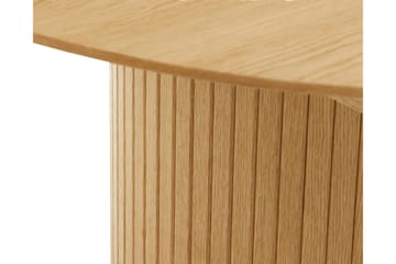 Gethin Runt Matbord 120 cm med Trä- och Ekutseende - Beige - Möbler - Matplats - Matbord & köksbord