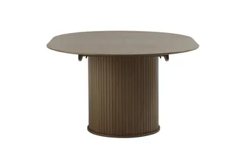 Gethin Runt Matbord 120 cm med Trä- och Valnötsutseende - Brun - Möbler - Matplats - Matbord & köksbord