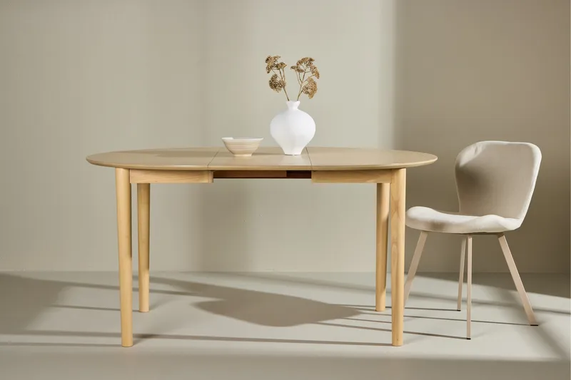 Gilda Matbord 110 cm Rund - Whitewash - Möbler - Matplats - Matbord & köksbord