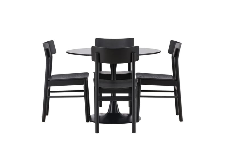 Gladiusa Matbord 100x74 cm Runt med 4 Montros Matstol - Möbler - Matplats - Matgrupp & matbord med stolar