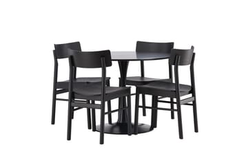 Gladiusa Matbord 100x74 cm Runt med 4 Montros Matstol - Möbler - Matplats - Matgrupp & matbord med stolar