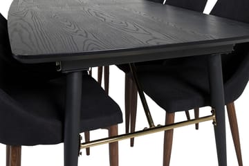 Gold Matbord 180 cm Förlängningsbart med 6 Leone Matstol - Möbler - Matplats - Matgrupp & matbord med stolar
