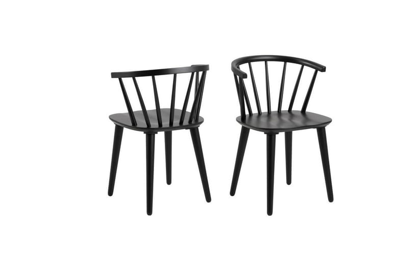 Grasonville Förlängningsbar Matgrupp 115-154 cm + 4 st Matstolar - Svart - Möbler - Matplats - Matgrupp & matbord med stolar