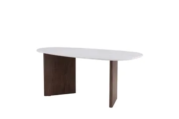 Grönvik Asymmetriskt Matbord 180 cm med Valnöts- och Betongutseende - Beige - Möbler - Matplats - Matbord & köksbord