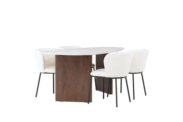 Grönvik Matbord 90 cm med 4 Edina Matstol - Möbler - Matplats - Matgrupp & matbord med stolar