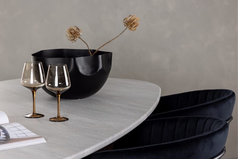 Grönvik Matgrupp 180 cm Oval med 4 Selma Stolar - Mocca - Möbler - Matplats - Matgrupp & matbord med stolar