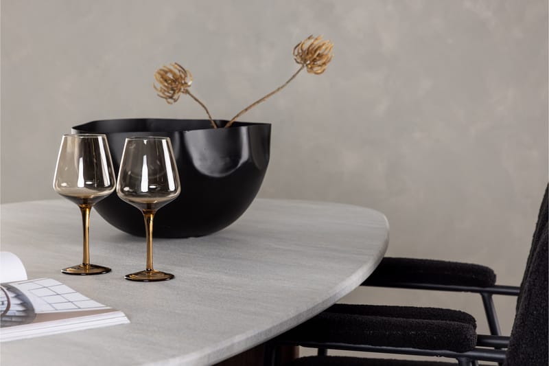 Grönvik Matgrupp 180 cm Oval med 4 Yesterday Stolar - Mocca - Möbler - Matplats - Matgrupp & matbord med stolar