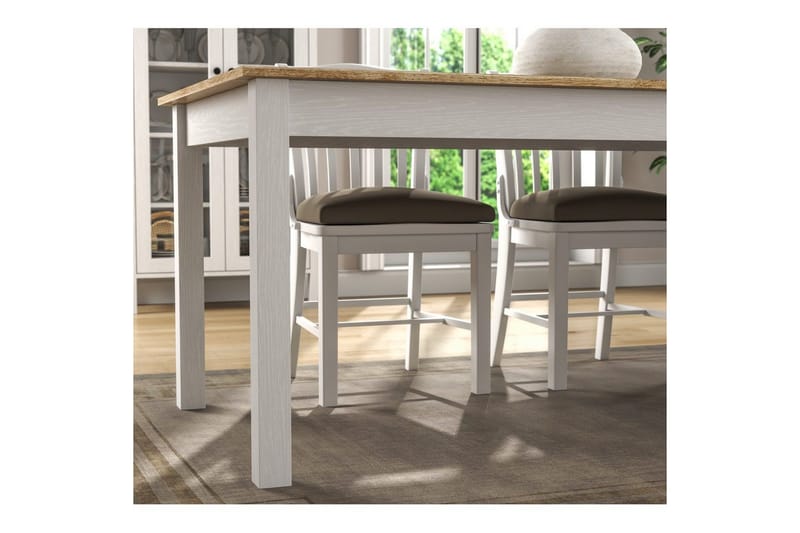 Gulbahar Matbord 180 cm Rektangulär - Natur/Vit - Möbler - Matplats - Matbord & köksbord