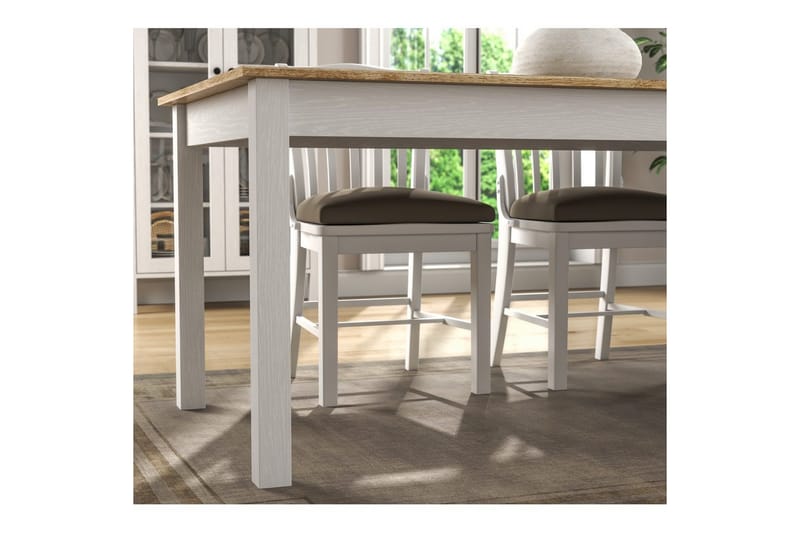 Gulbahar Matbord 180 cm Rektangulär - Natur/Vit - Möbler - Matplats - Matbord & köksbord