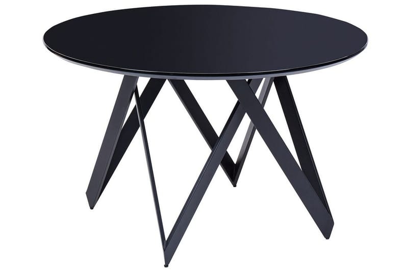 Gunden Matbord 120 cm Rund, Svart