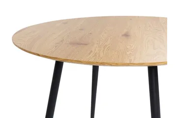 Habbe Matbord 100 cm Rund - Ljusbrun/Svart - Möbler - Matplats - Matbord & köksbord