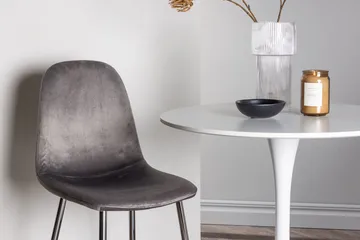 Hamden Matbord 80 cm med 2 Eva Matstol - Ljusgrå, Vit - Möbler - Matplats - Matgrupp & matbord med stolar
