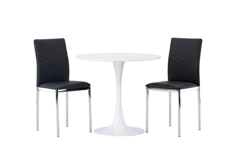 Hamden Matbord 80 cm med 2 Lily Matstol - Möbler - Matplats - Matgrupp & matbord med stolar