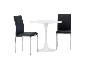 Hamden Matbord 80 cm med 2 Lily Matstol - Möbler - Matplats - Matgrupp & matbord med stolar
